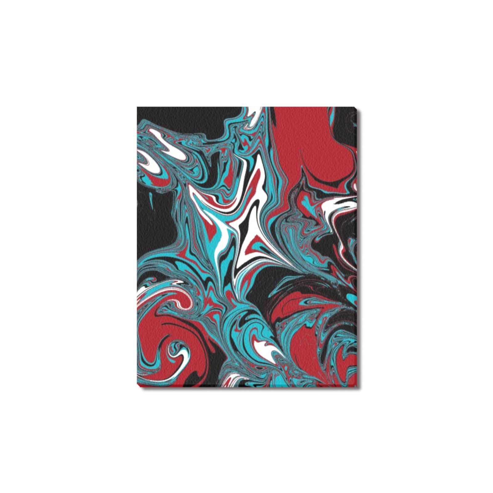 Dark Wave of Colors Upgraded Canvas Print 11"x14"
