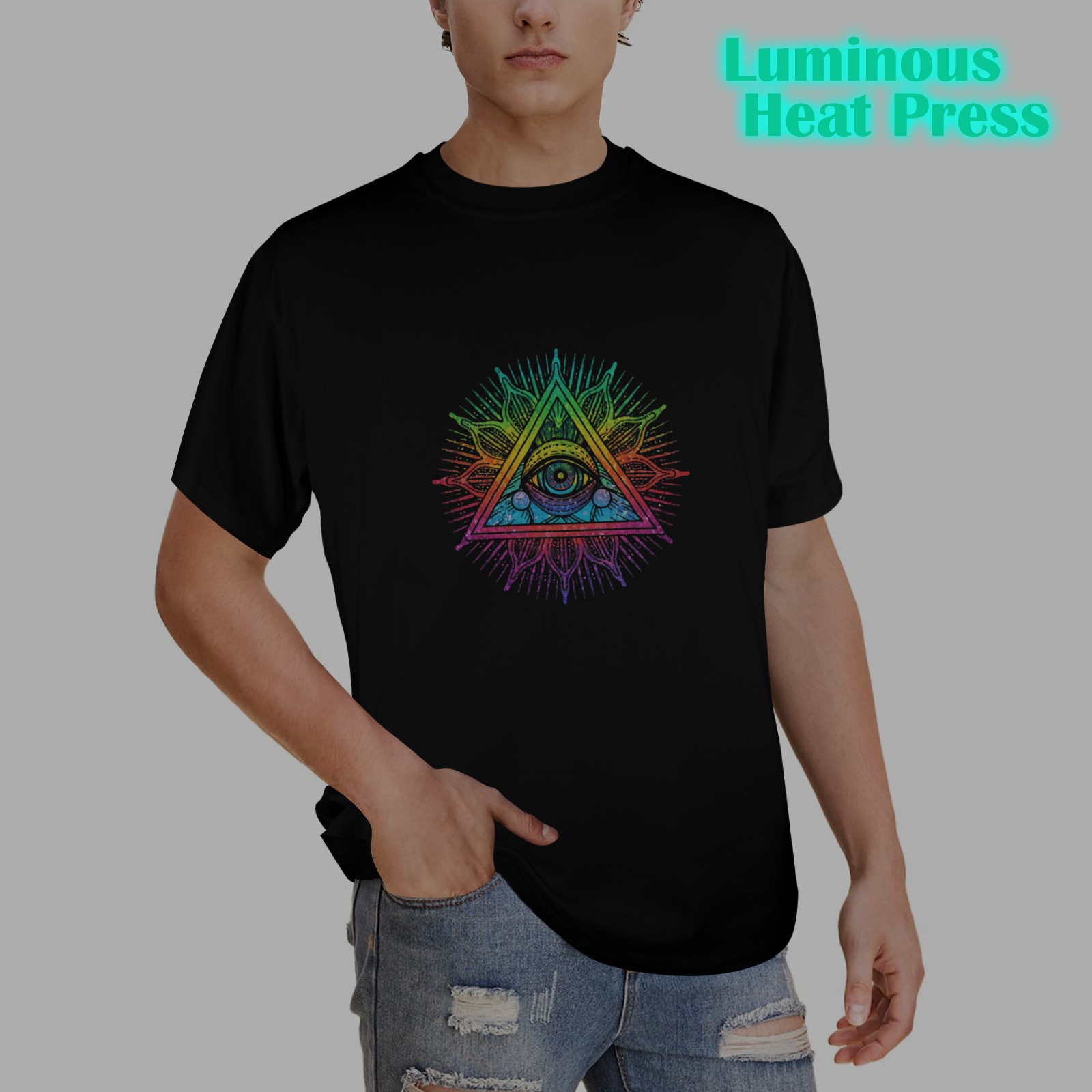 Eye Am Men's Glow in the Dark T-shirt (Front Printing)
