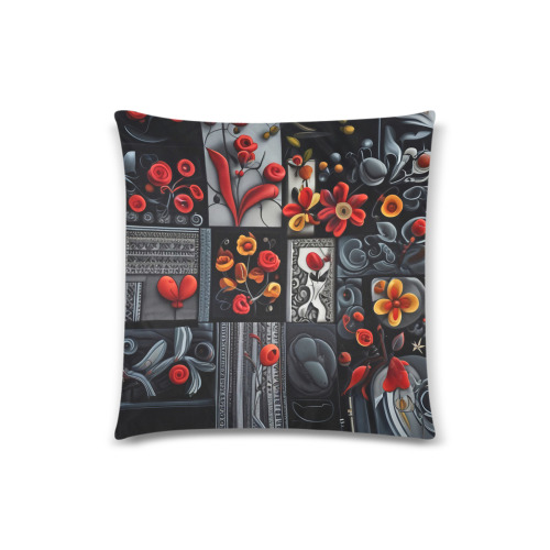 Rose Garden Custom Zippered Pillow Case 18"x18"(Twin Sides)