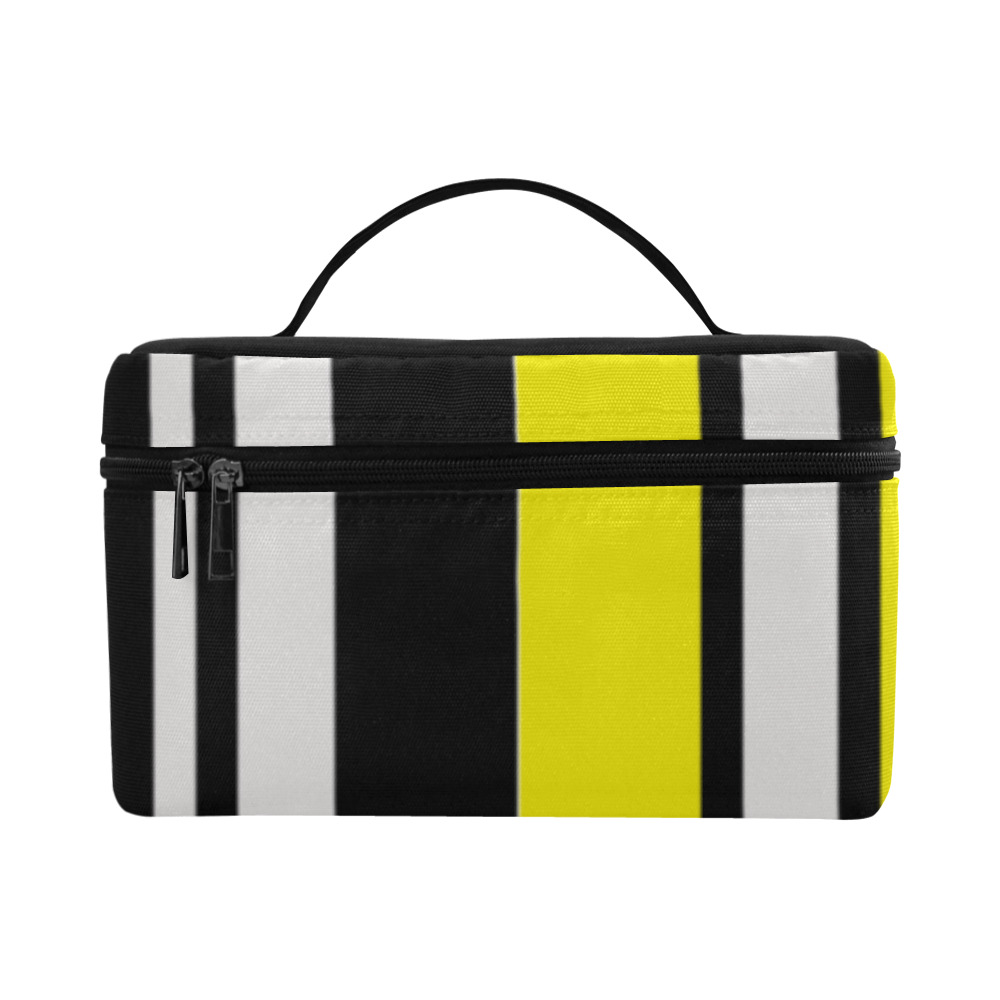 by stripes Cosmetic Bag/Large (Model 1658)