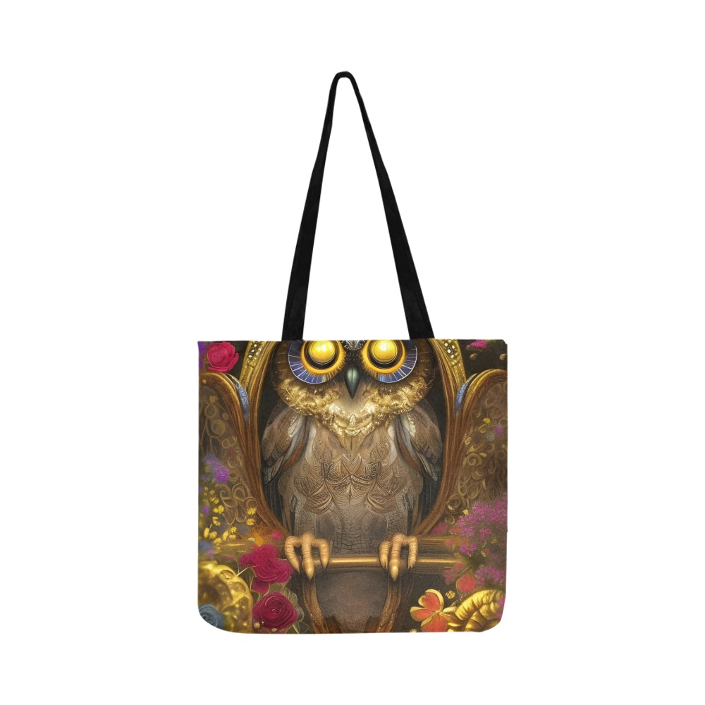 All-Seeing Owl Reusable Shopping Bag Model 1660 (Two sides)