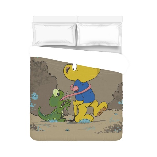 Ferald and The Baby Lizard Duvet Cover 86"x70" ( All-over-print)