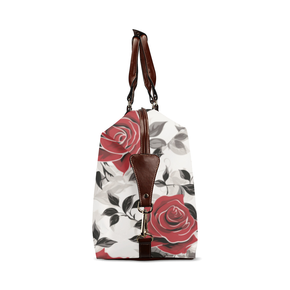 Red Roses Classic Travel Bag (Model 1643) Remake