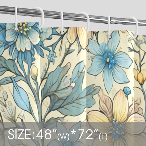 Fabulous Florals 35 Shower Curtain 48"x72"