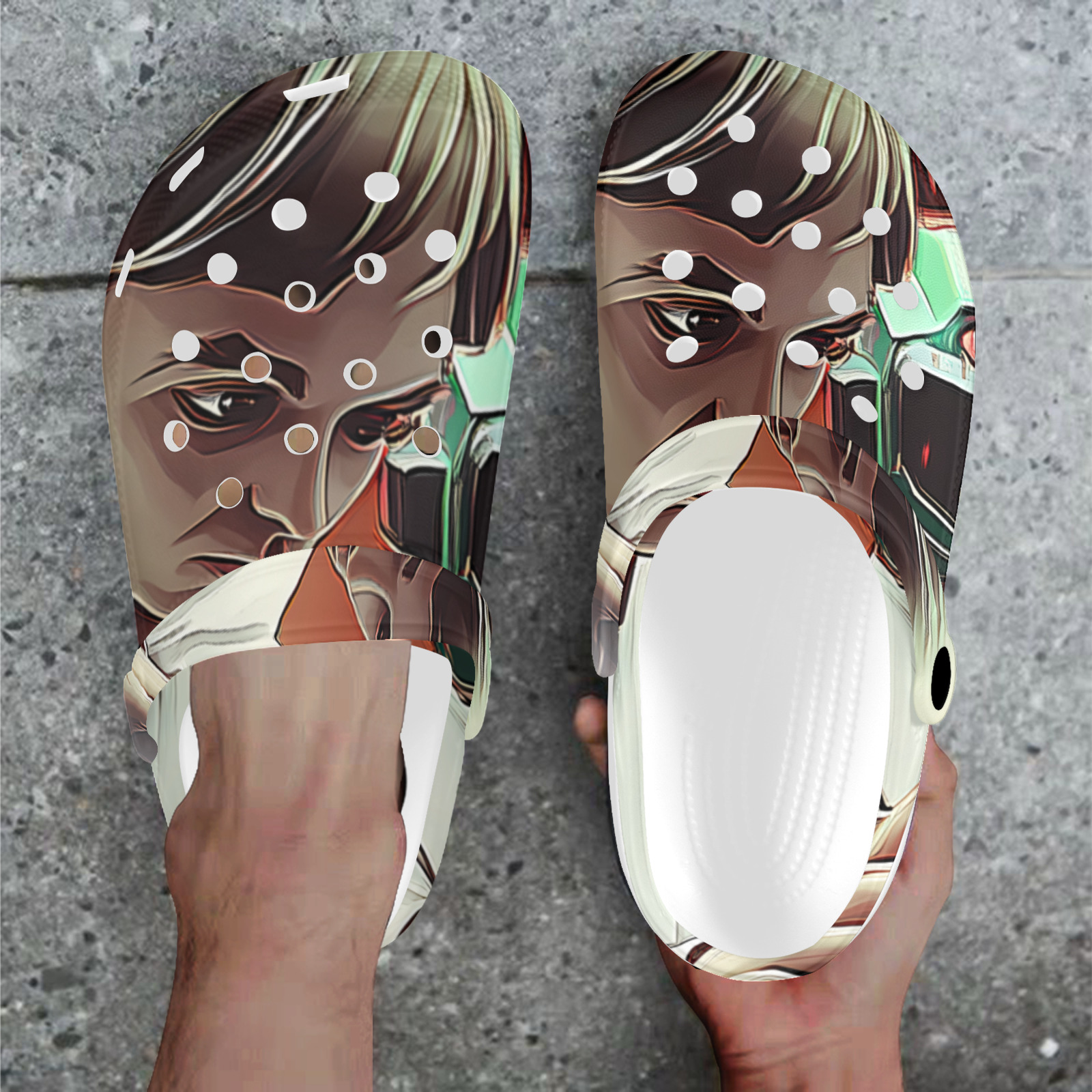 Cosmic Collaboration Custom Print Foam Clogs for Adults