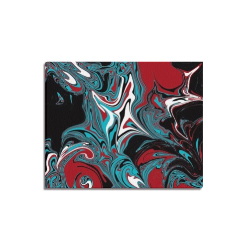 Dark Wave of Colors Upgraded Canvas Print 20"x16"