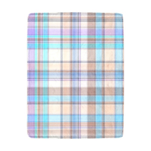 Pastels Plaid Ultra-Soft Micro Fleece Blanket 43"x56"