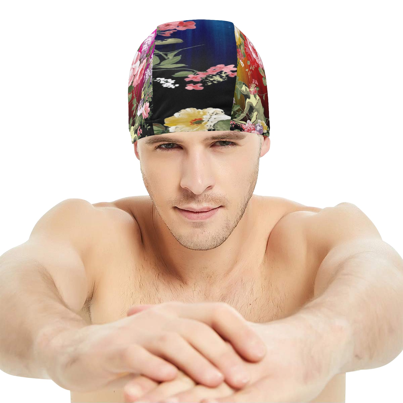 Flora Rainbow Swim Cap