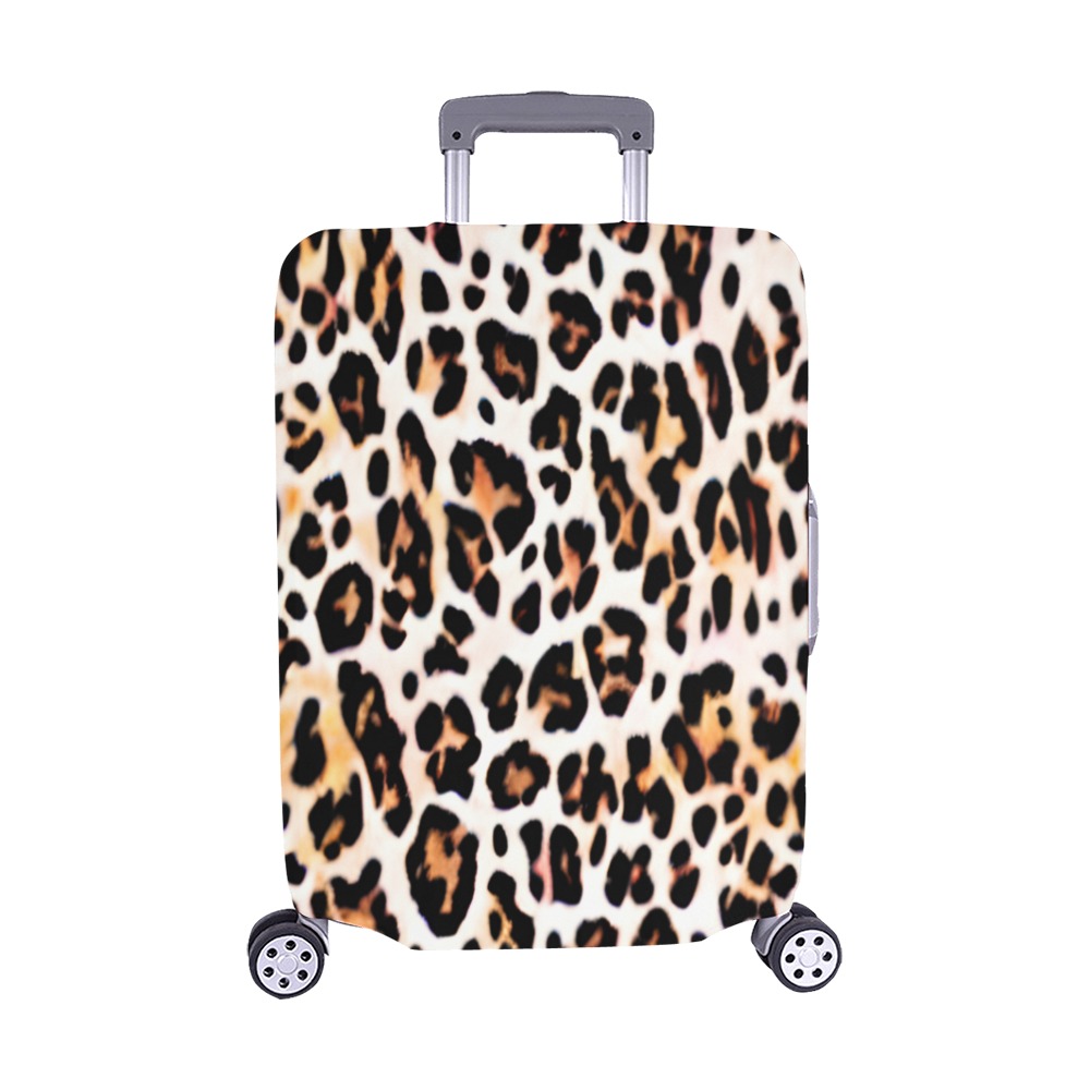 gold leopard Luggage Cover/Medium 22"-25"