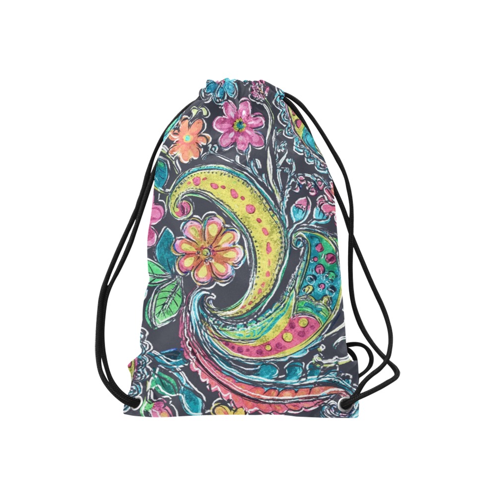 Paisley #1 Small Drawstring Bag Model 1604 (Twin Sides) 11"(W) * 17.7"(H)