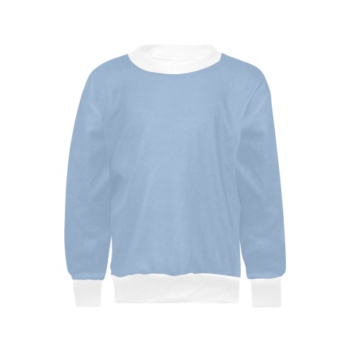 Cerulean Girls' All Over Print Crew Neck Sweater (Model H49)