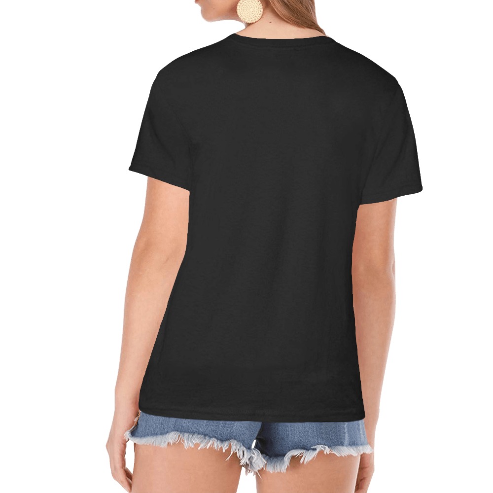 HEAVY ROCK PUG 3 Women's Raglan T-Shirt/Front Printing (Model T62)