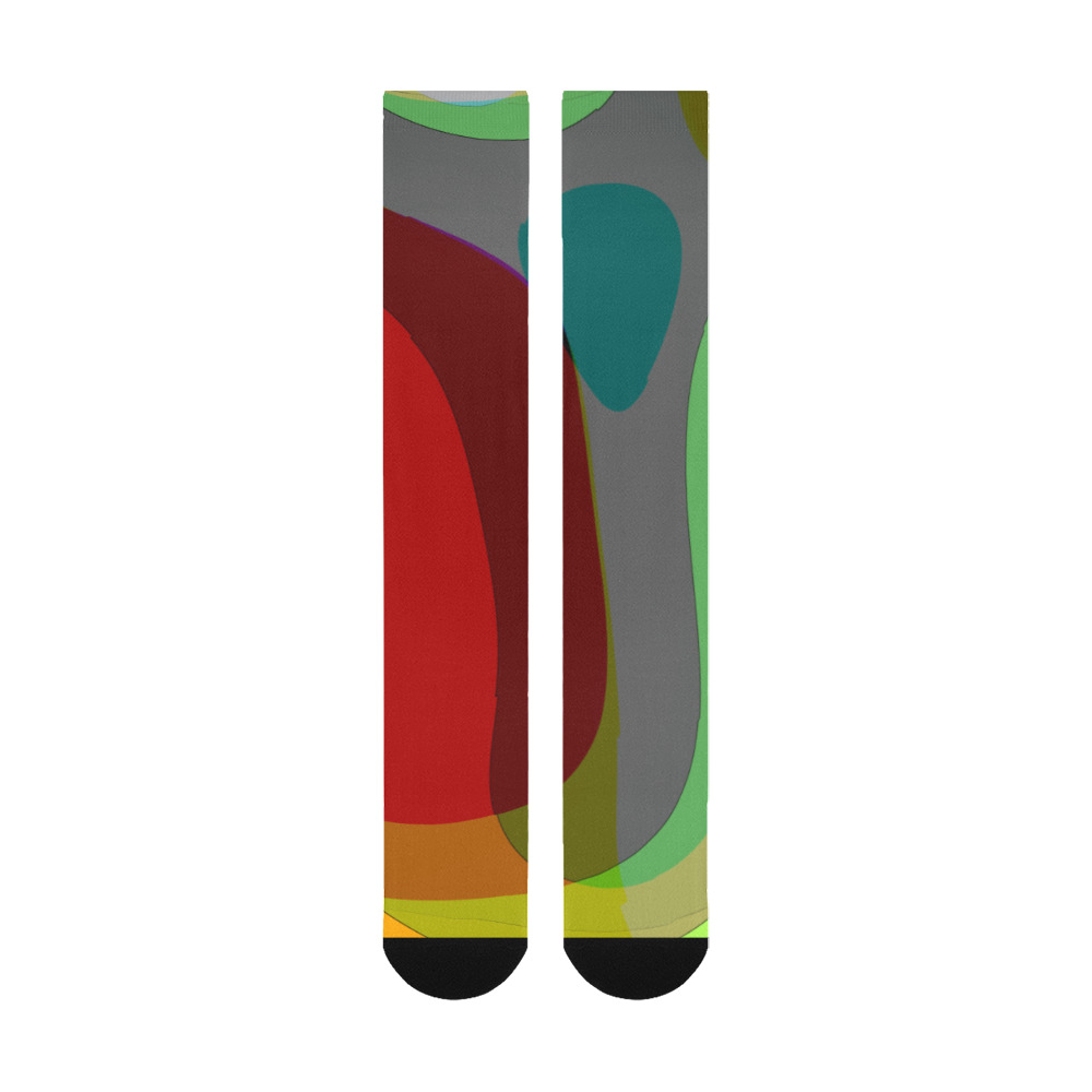 Colorful Abstract 118 Over-The-Calf Socks
