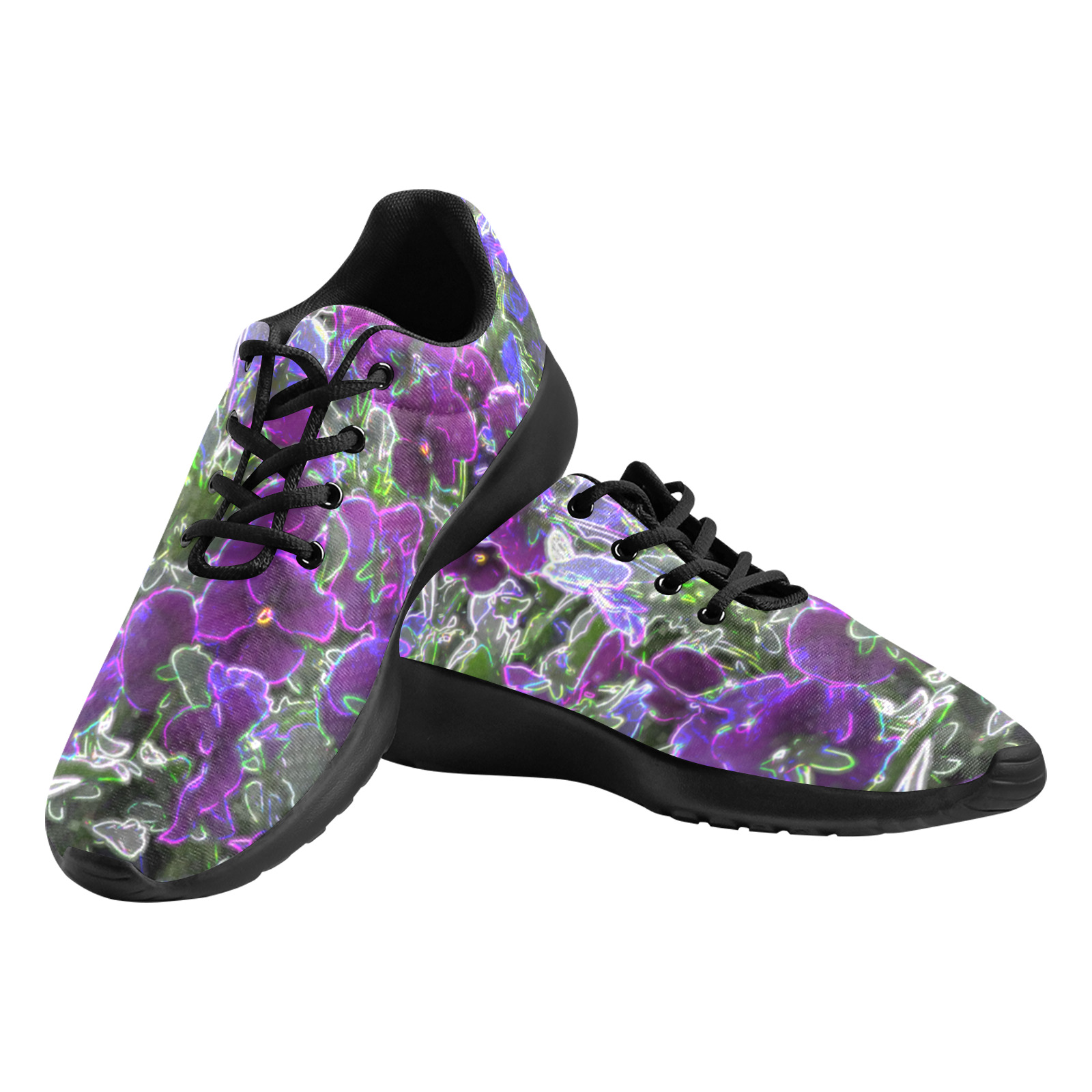 Field Of Purple Flowers 8420 Men's Athletic Shoes (Model 0200)