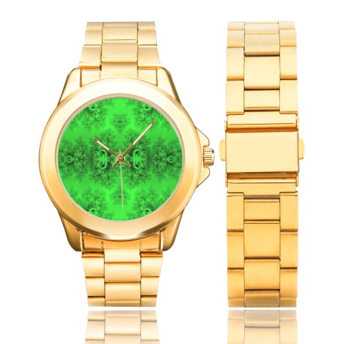 New Spring Forest Growth Frost Fractal Custom Gilt Watch(Model 101)