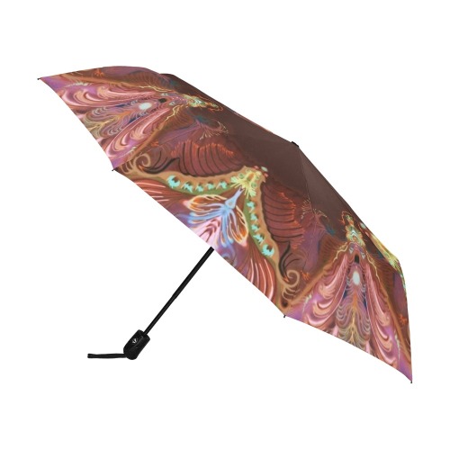 dragon flowers Anti-UV Auto-Foldable Umbrella (U09)