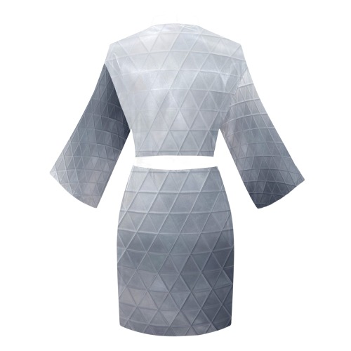 mosaic triangle 13 Long Sleeve Kimono Robe