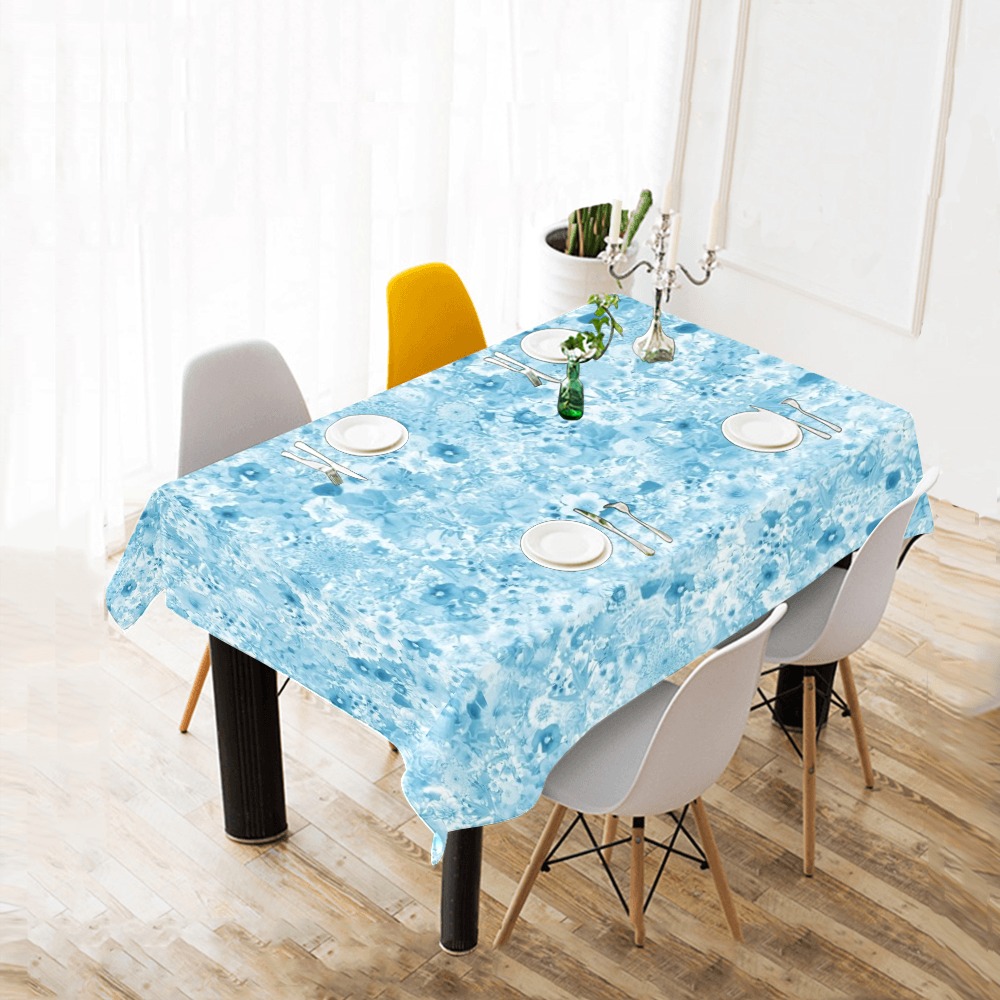 floral frise17 Thickiy Ronior Tablecloth 70"x 52"