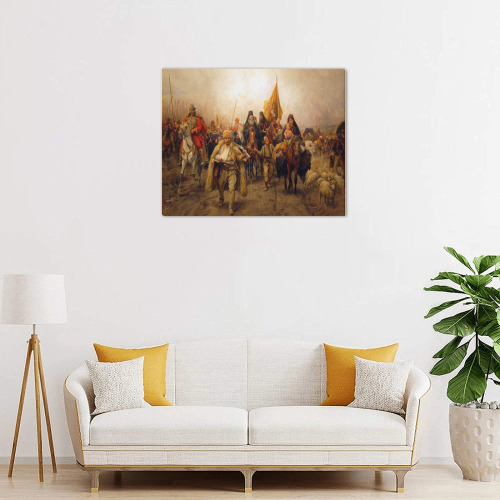 Migration Of Serbs Upgraded Canvas Print 20"x16"