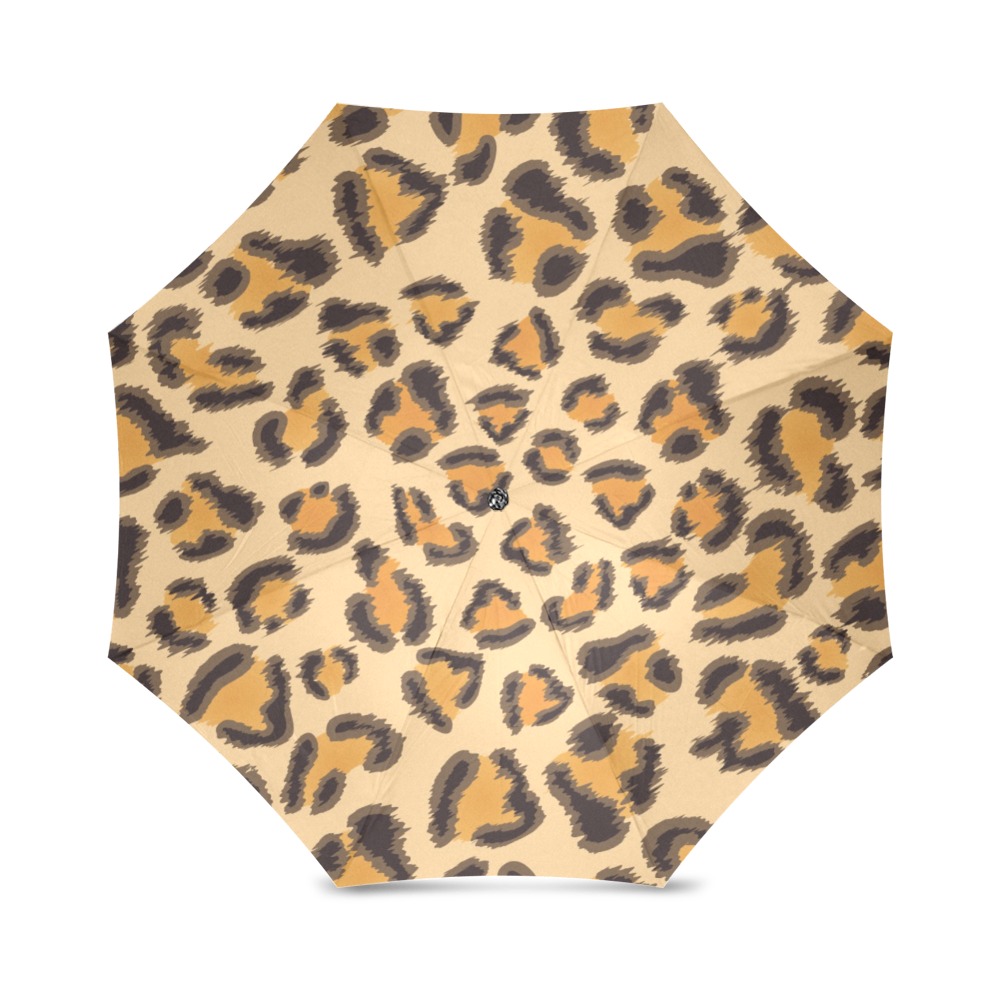 Umbrella Leopard Pattern.jpg Foldable Umbrella (Model U01)