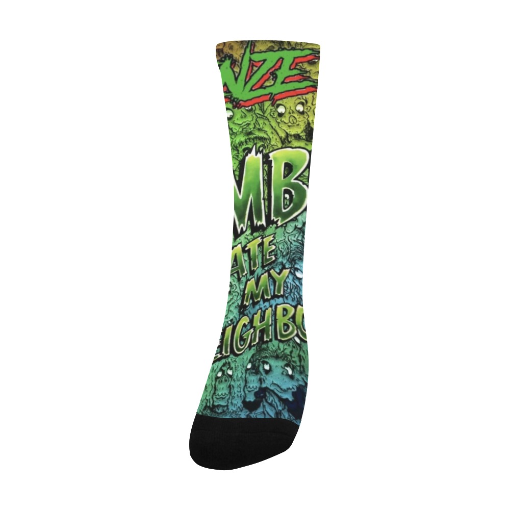 zombies ate my neighbors sox Men's Custom Socks