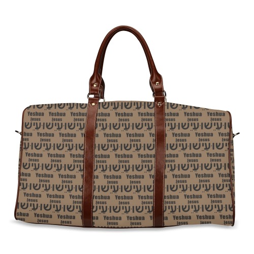 Yeshua Dark Brown Lge Tote Bag Waterproof Travel Bag/Large (Model 1639)
