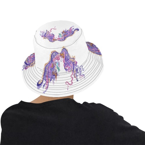 Two Souls In One Bucket Hat All Over Print Bucket Hat for Men
