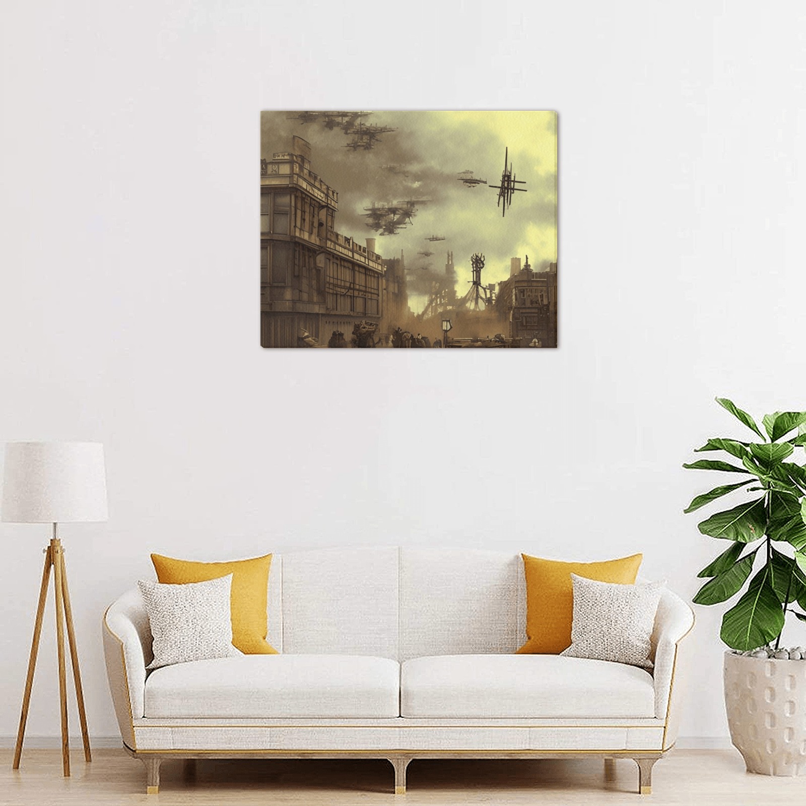 BATTLE OVER LONDON 6 Upgraded Canvas Print 20"x16"