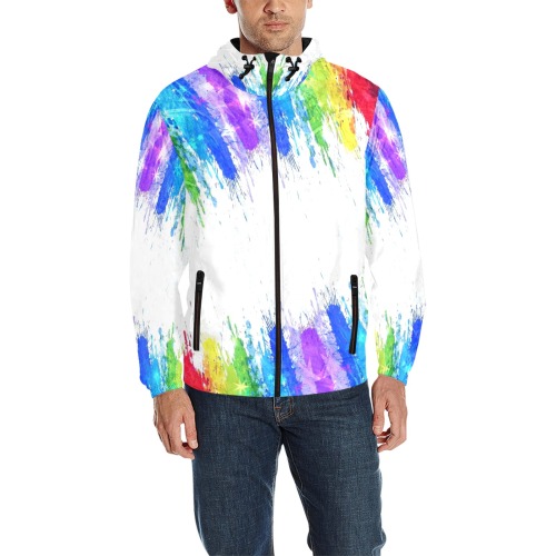 Pride2022  by Nico Bielow All Over Print Quilted Windbreaker for Men (Model H35)