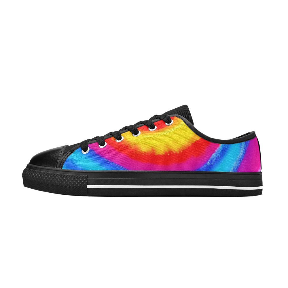 Tie Dye Women's Classic Canvas Shoes (Model 018)