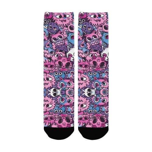 Cat Art Graphic Socks Women's Custom Socks