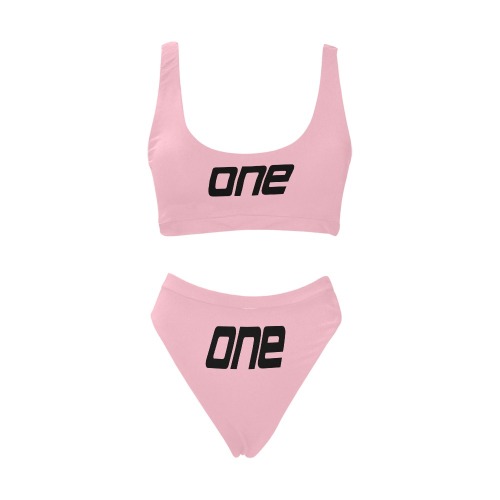 ONE Twice Sport Top & High-Waisted Bikini Swimsuit (Model S07)