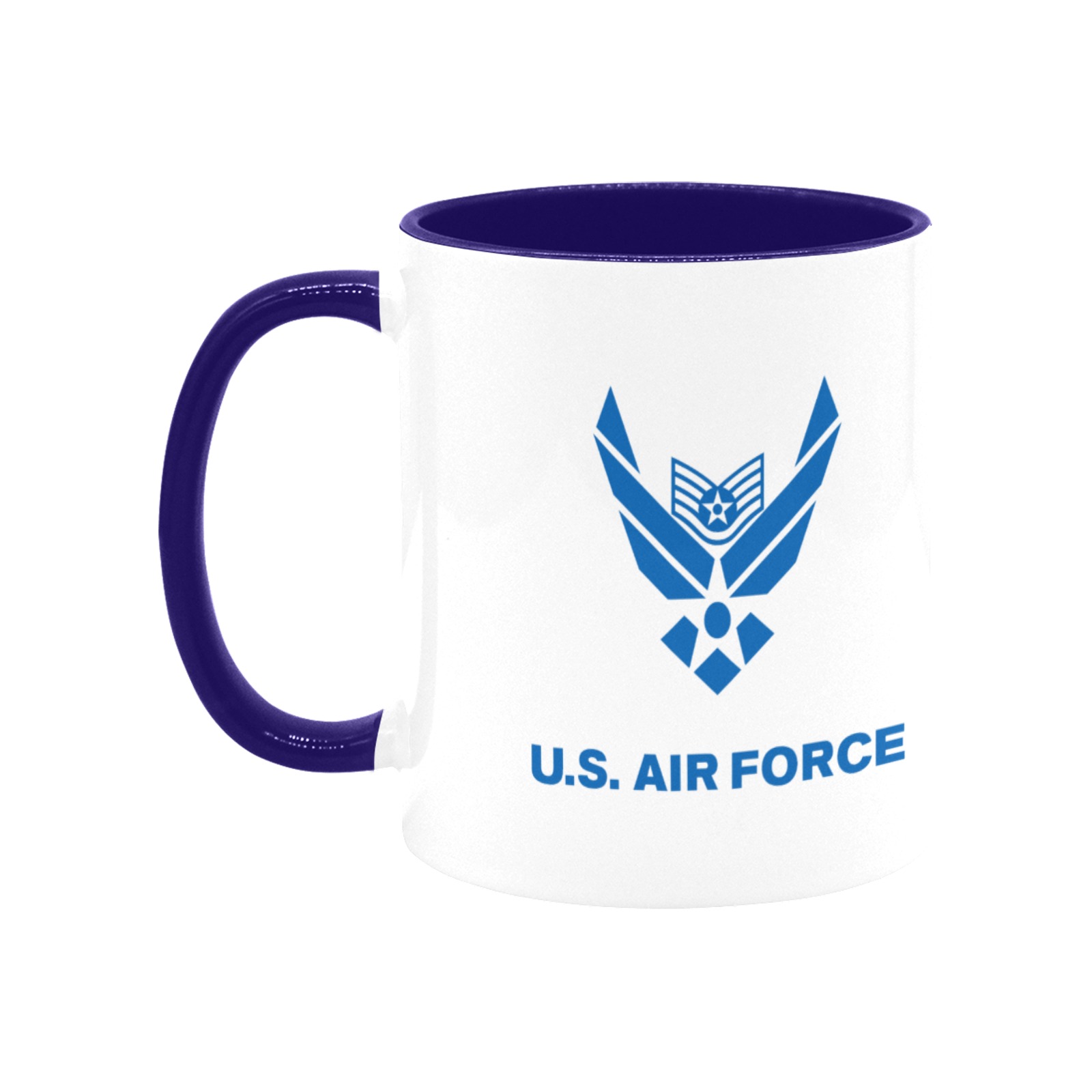 USAF Staff Sergeant Custom Inner Color Mug (11oz)