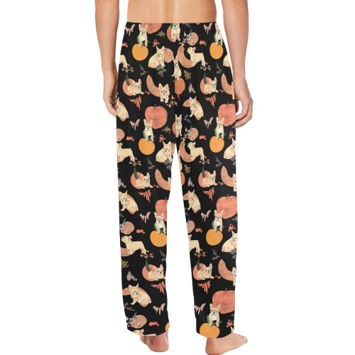 Puppies in the peaches B-01 Men's Pajama Trousers