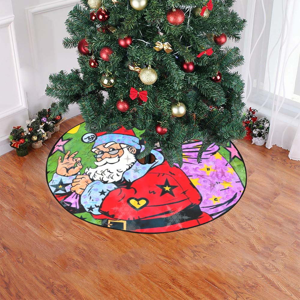 Christmas 2021 by Nico Bielow Christmas Tree Skirt 47" x 47"