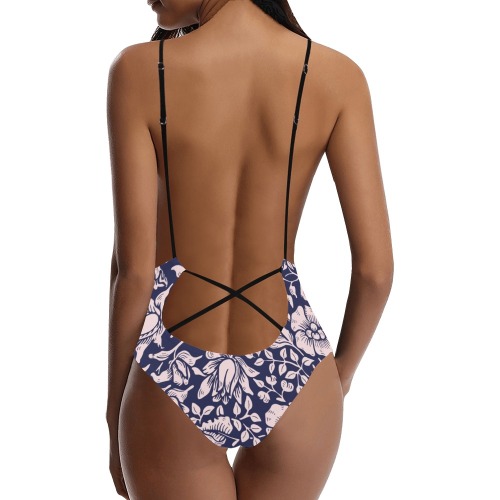 Swimsuit Sexy Lacing Backless One-Piece Swimsuit (Model S10)