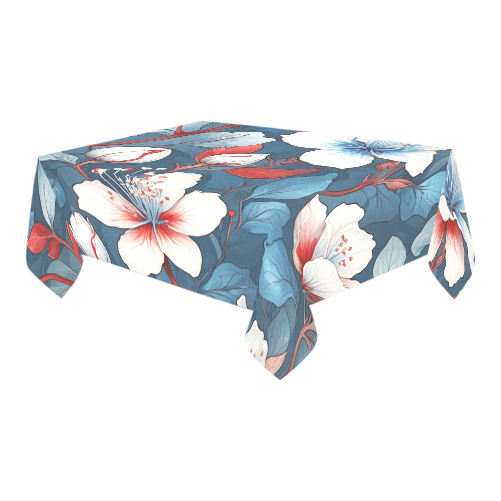 Fabulous Florals 8 Thickiy Ronior Tablecloth 90"x 60"