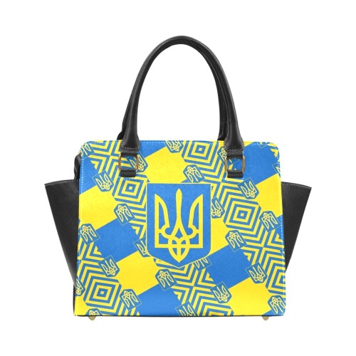 UKRAINE 2 Rivet Shoulder Handbag (Model 1645)