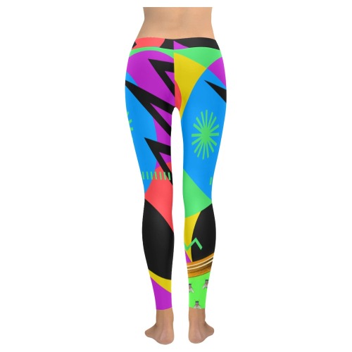 Dynamic Collectable Fly Women's Low Rise Leggings (Invisible Stitch) (Model L05)
