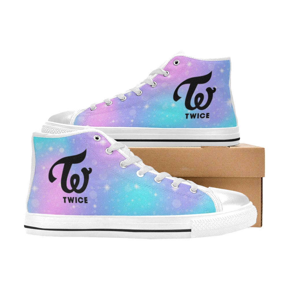 TWICE Women's Classic High Top Canvas Shoes (Model 017)