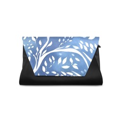 Whispering Foliage - Blue Elegance Clutch Bag (Model 1630)