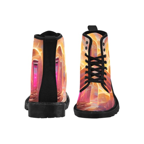 dream_portal_TradingCard Martin Boots for Women (Black) (Model 1203H)
