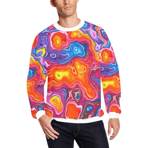 Sweatshirt 1 All Over Print Crewneck Sweatshirt for Men (Model H18)