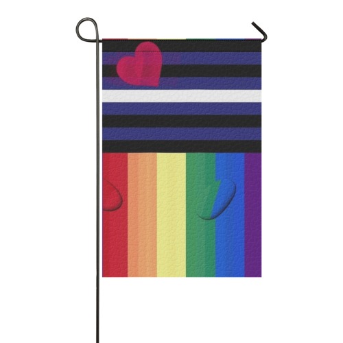 Leather Pride Flag Pop Art by Nico Bielow Garden Flag 12‘’x18‘’(Twin Sides)