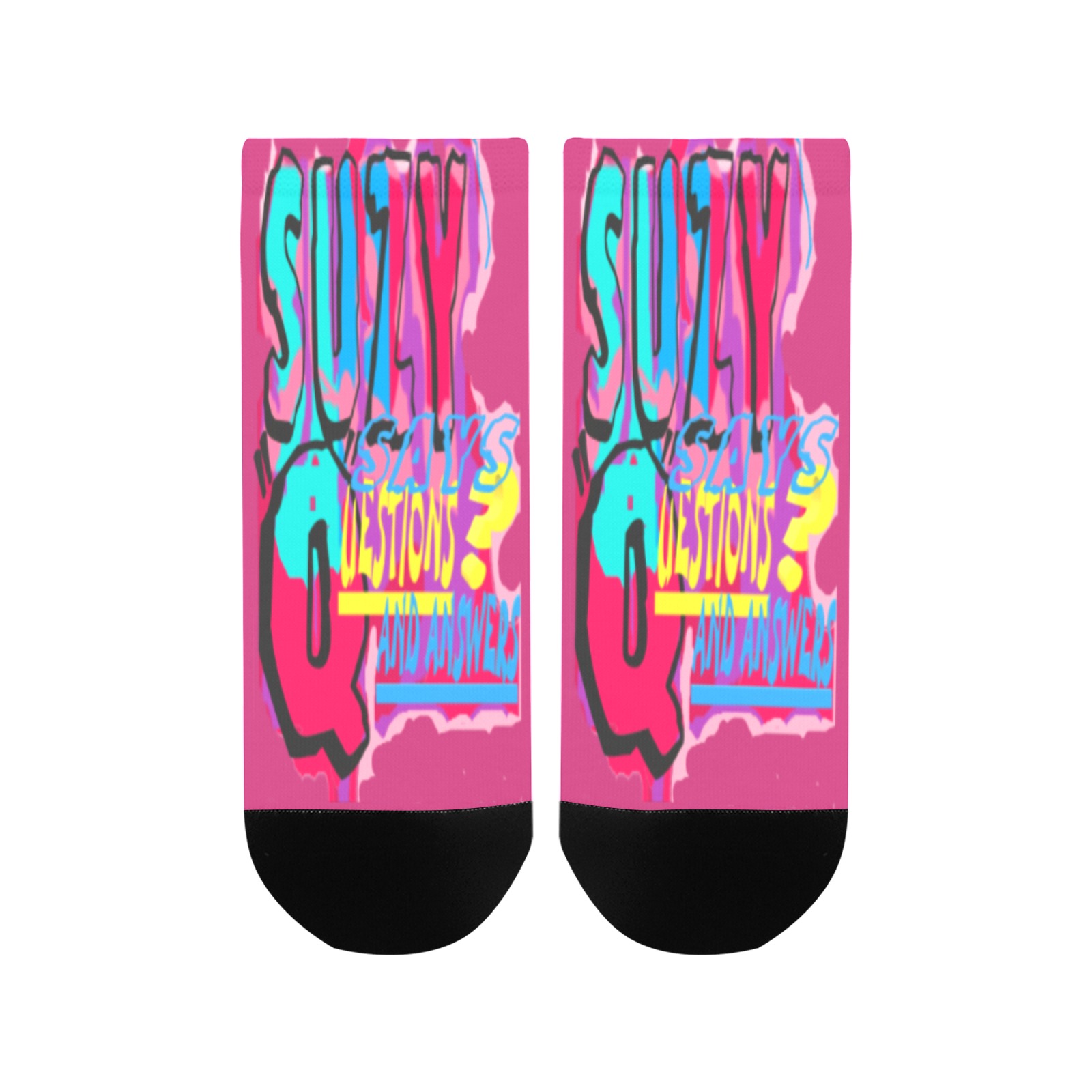 SUZY.Q.LOGO.HTPNK Women's Ankle Socks