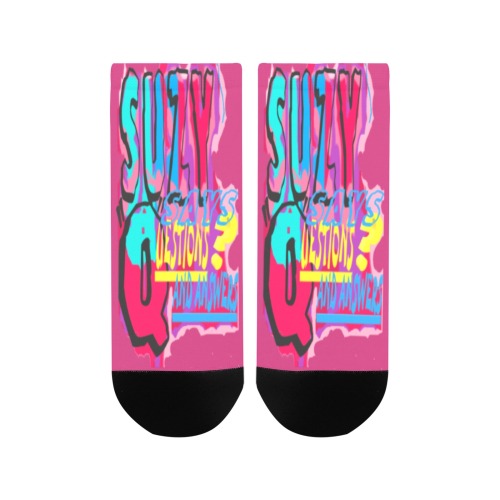 SUZY.Q.LOGO.HTPNK Women's Ankle Socks