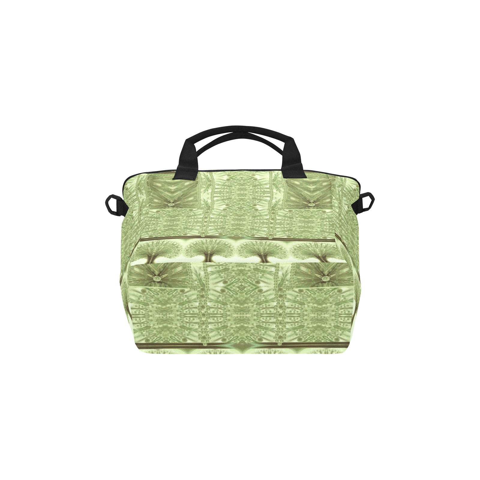 Nidhi December 2014-pattern 1-green-44x55inches neck back Tote Bag with Shoulder Strap (Model 1724)