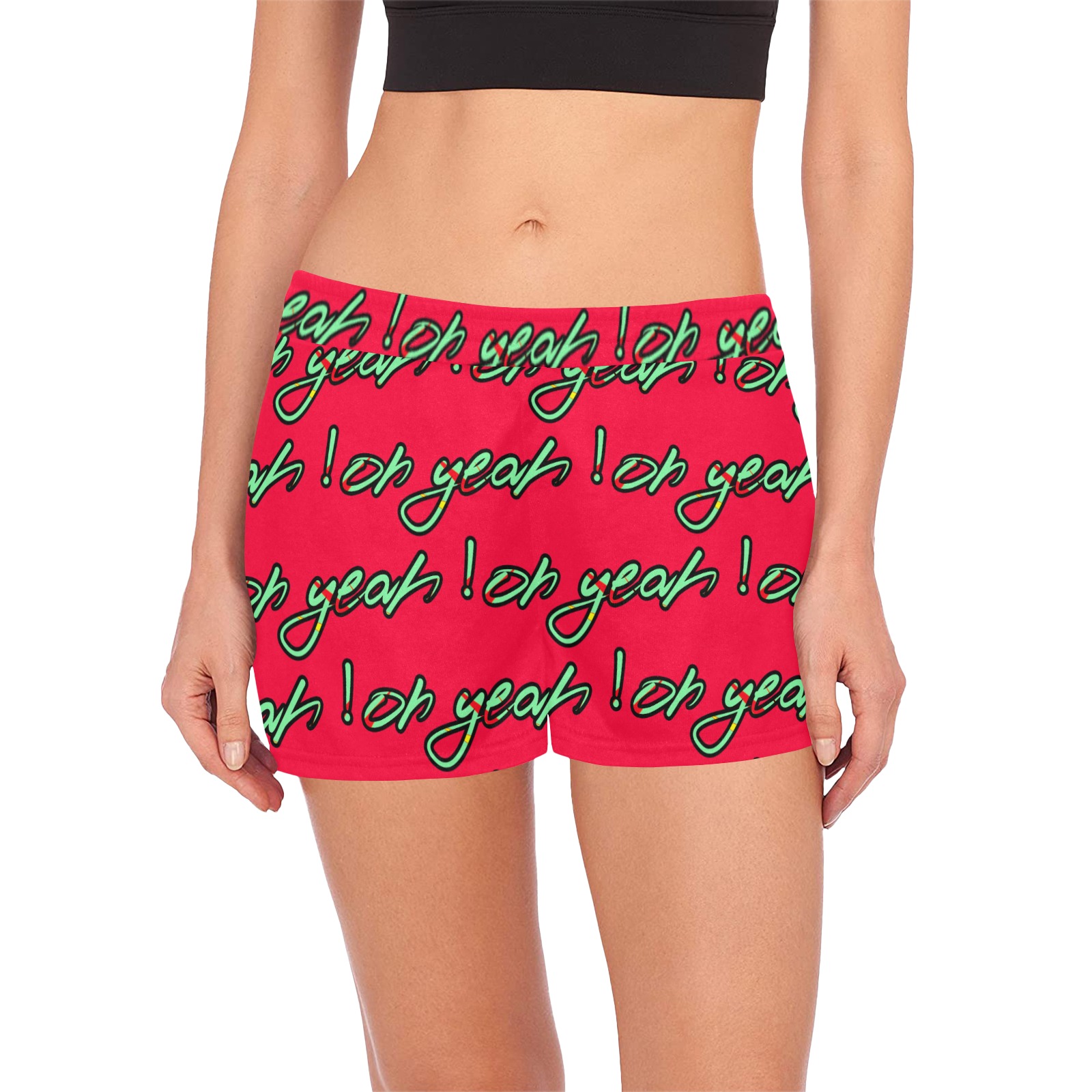 Psychedelic Print Women's Shorts