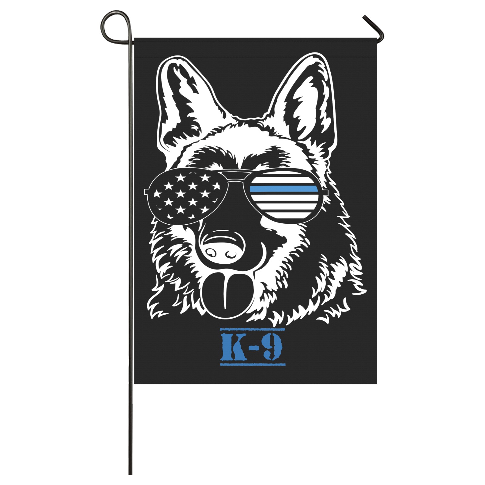 K-9 Blue Lives Matter Garden Flag 28''x40'' （Without Flagpole）