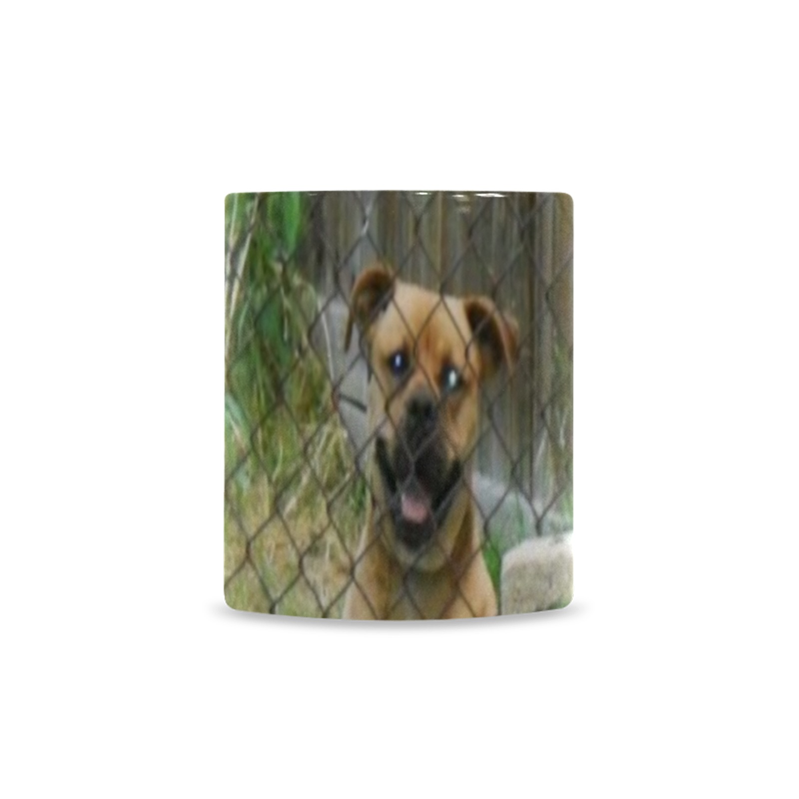 A Smiling Dog Custom Morphing Mug